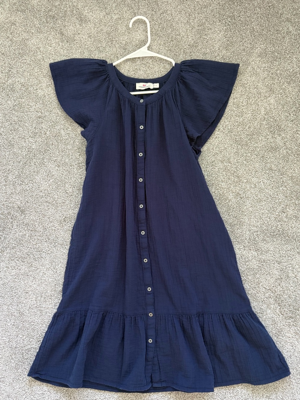 Vineyard Vine Seastitch Double Gauze Shirt Dress